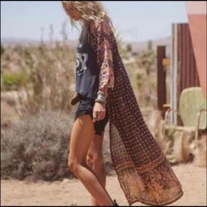 Spell desert rose kimono duster